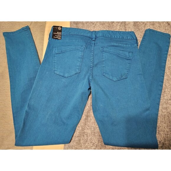 Express Women Stella Regular Fit Jean Legging Low Rise Electric Blue Size 6 NWT - Picture 8 of 14